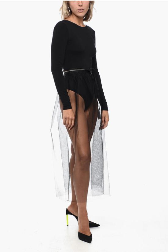  마르지엘라 롱 스커트 S62TH0025 S52863 900 Black - MAISON MARGIELA