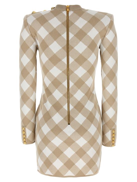  발망 숏 원피스 DF0R8739KH56GVQ - BALMAIN