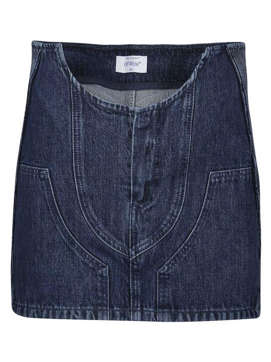  오프화이트 스커트 OWYF019S23DEN001 BLUE