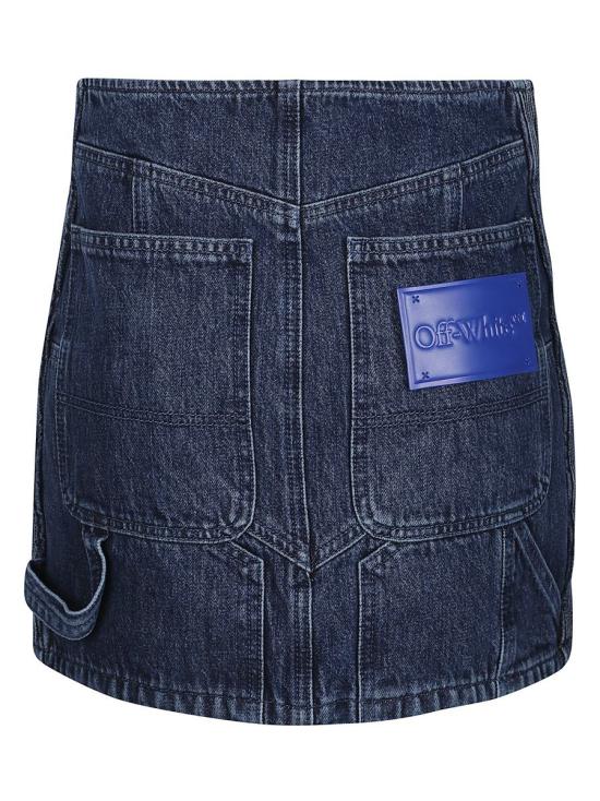  오프화이트 스커트 OWYF019S23DEN001 BLUE - OFF WHITE