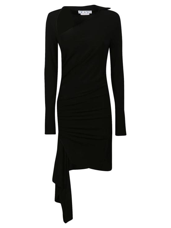  오프화이트 숏 원피스 OWDB460S23FAB001 Black