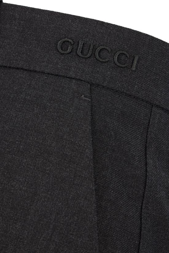 24FW 구찌 스트레이트 팬츠 800107ZARRB 1165 DARK GREY - GUCCI