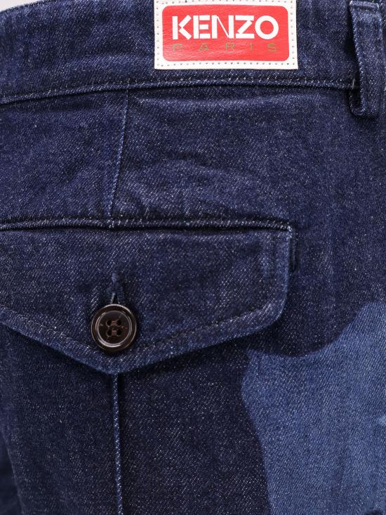  겐조 데님 팬츠 FE52DP2246B7 DM Blue - KENZO