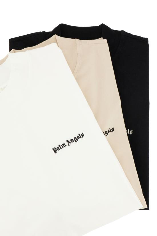  팜앤젤스 반팔 티셔츠 PW2B001F24JER001 8484 BLACK CREAM WHITE - PALM ANGELS