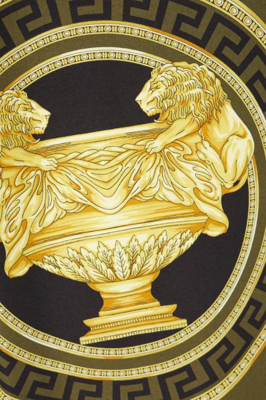  베르사체 긴팔 셔츠 10158381A11369 5BC60 BLACK DARK OLIVE GOLD - VERSACE