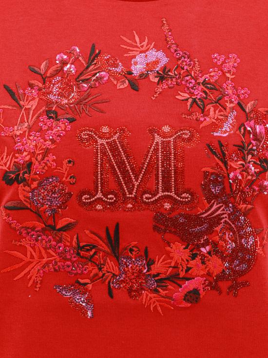 24FW 막스마라 반팔 티셔츠 2411941011600 008 Red - MAX MARA