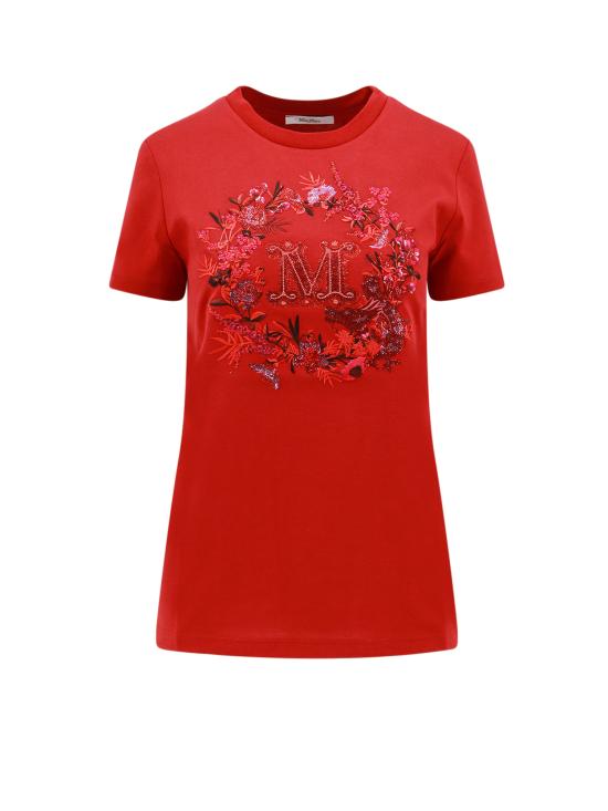 24FW 막스마라 반팔 티셔츠 2411941011600 008 Red