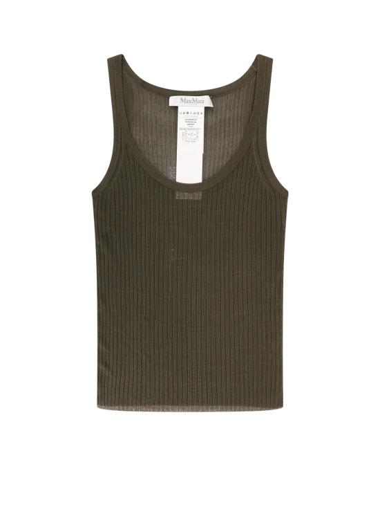 24FW 막스마라 민소매 티셔츠 2411361043600 005 Green