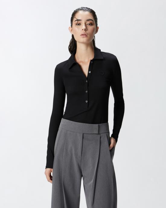 24FW 핑코 긴팔 티셔츠 104166A1DE Z99 - PINKO