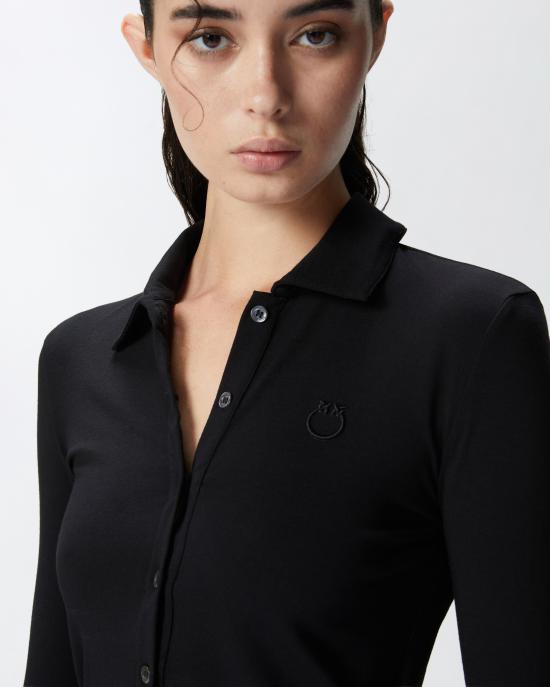 24FW 핑코 긴팔 티셔츠 104166A1DE Z99 - PINKO