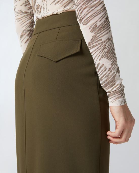  핑코 미디 스커트 104190A18E X93 Verde amazzonia - PINKO