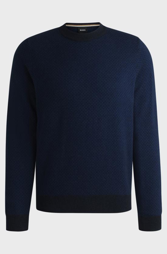 보스 스웨터 50526989 10265613 01 404 Dark blue