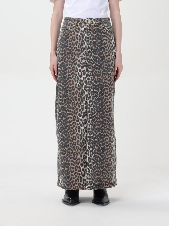 25FW 가니 롱 스커트 J1445 943 Brown