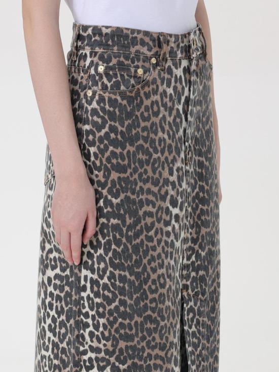 25FW 가니 롱 스커트 J1445 943 Brown - GANNI