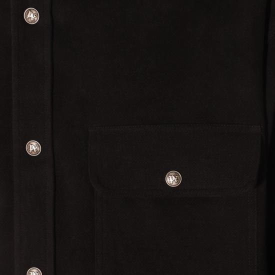  팜앤젤스 긴팔 셔츠 PMES021R24FAB0011005 BLACK LIGHT GREY - PALM ANGELS