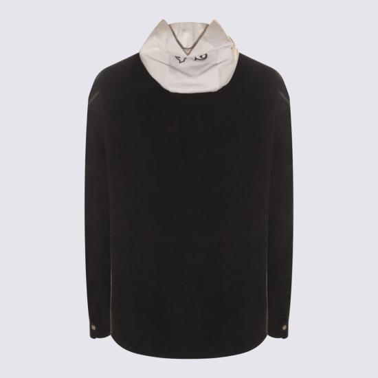  팜앤젤스 긴팔 셔츠 PMES021R24FAB0011005 BLACK LIGHT GREY - PALM ANGELS