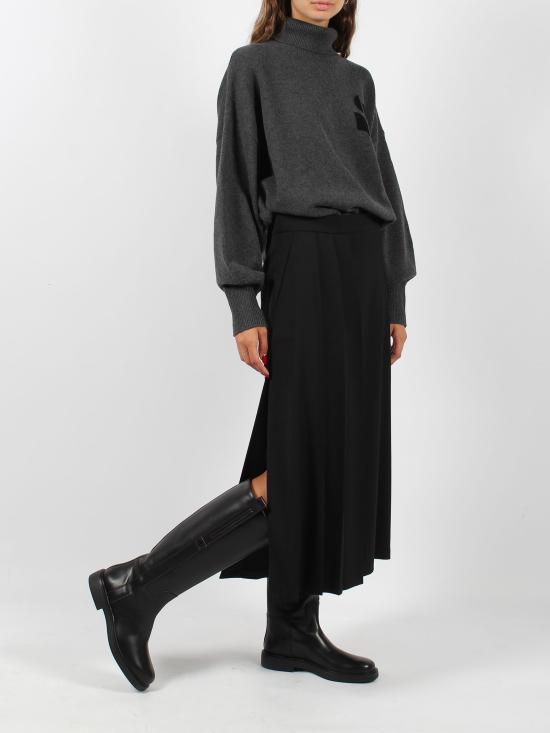 24FW 파로쉬 미디 스커트 D621112 LILIUXY24 013 NERO - PAROSH