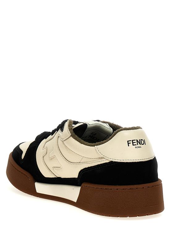 26SS 펜디 매치로우탑 스니커즈 7E1493AHH2F1FZB White Black - FENDI