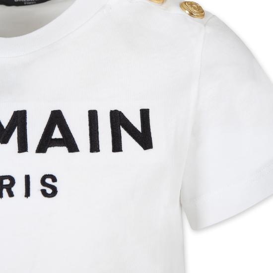  [키즈] 발망 티셔츠 BU8A11 Z1751 100NE WHITE - BALMAIN