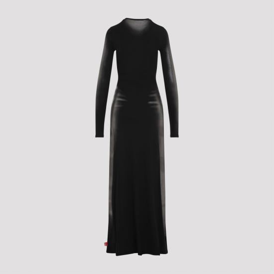 24FW 디젤 롱 원피스 A144420WFBW BLACK - DIESEL