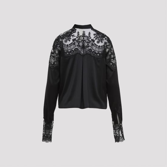 24FW 에르마노 설비노 블라우스 D452K751OEL BLACK - ERMANNO SCERVINO