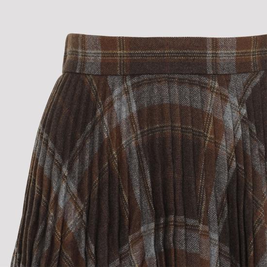 24FW 발렌시아가 미디 스커트 808777TRT39 BROWN - BALENCIAGA