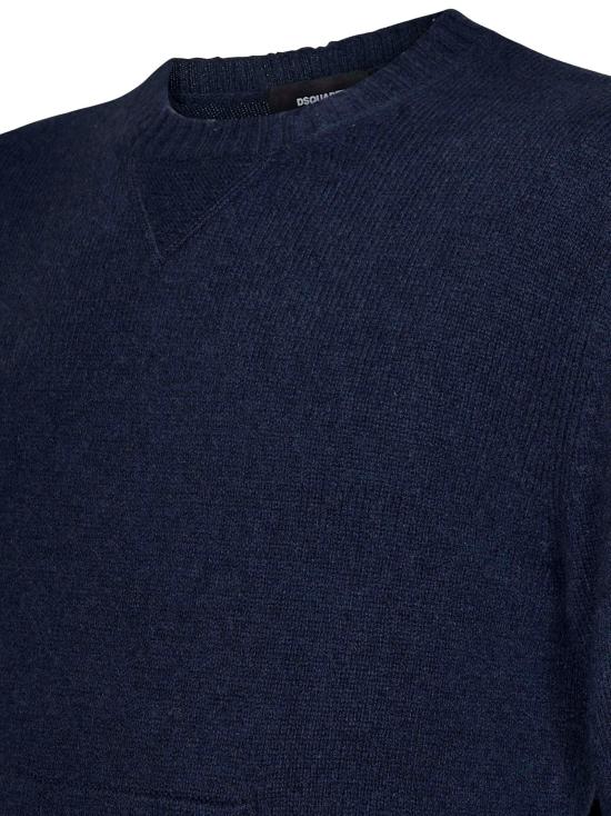  디스퀘어드2 스웨터 S71HA1322D13069 486 BLUE - DSQUARED2