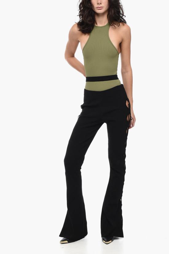  안드레아 아다모 스트레이트 팬츠 ADFW22PA08770473 0473 Black - ANDREA ADAMO