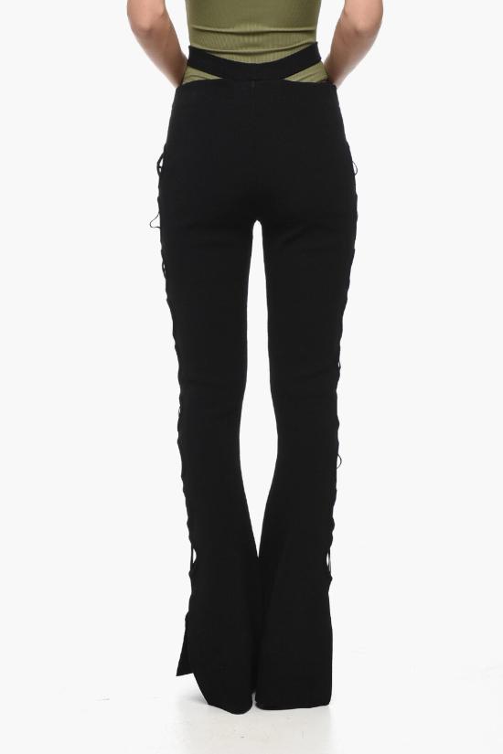  안드레아 아다모 스트레이트 팬츠 ADFW22PA08770473 0473 Black - ANDREA ADAMO