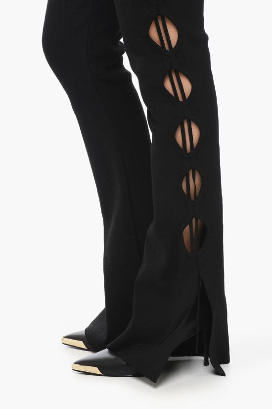  안드레아 아다모 스트레이트 팬츠 ADFW22PA08770473 0473 Black - ANDREA ADAMO