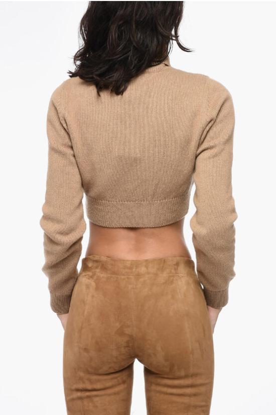  팜앤젤스 터틀넥 PWHF024F23KNI0016210 Beige - PALM ANGELS