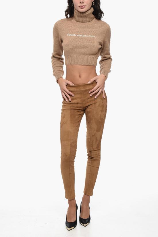  팜앤젤스 터틀넥 PWHF024F23KNI0016210 Beige - PALM ANGELS