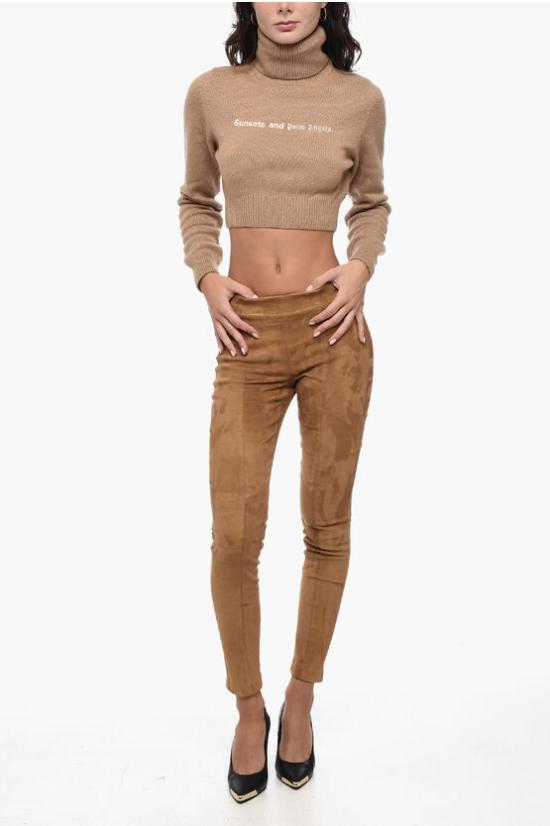  팜앤젤스 터틀넥 PWHF024F23KNI0016210 Beige - PALM ANGELS