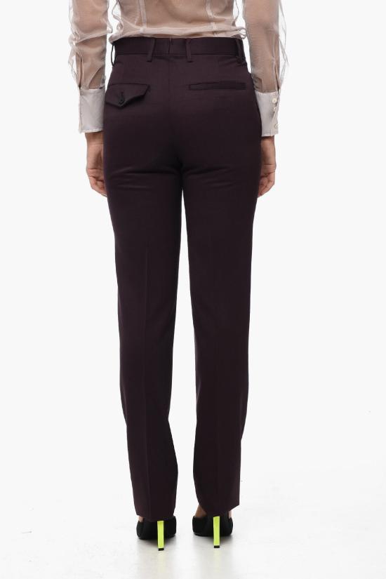  앤 드뮐미스터 스트레이트 팬츠 B0011426 FA367 038 Violet - ANN DEMEULEMEESTER