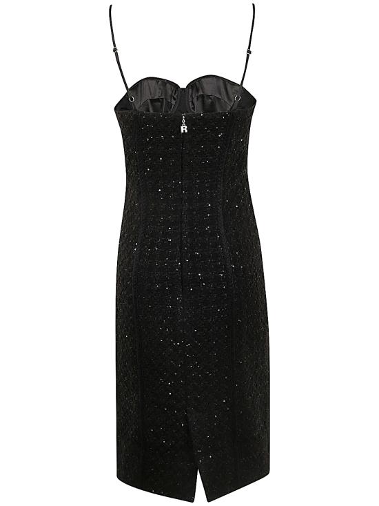 24FW 로테이트 바이 크리스텐슨 숏 원피스 113088100 100 BLACK - ROTATE BY BIRGERCHRISTENSEN