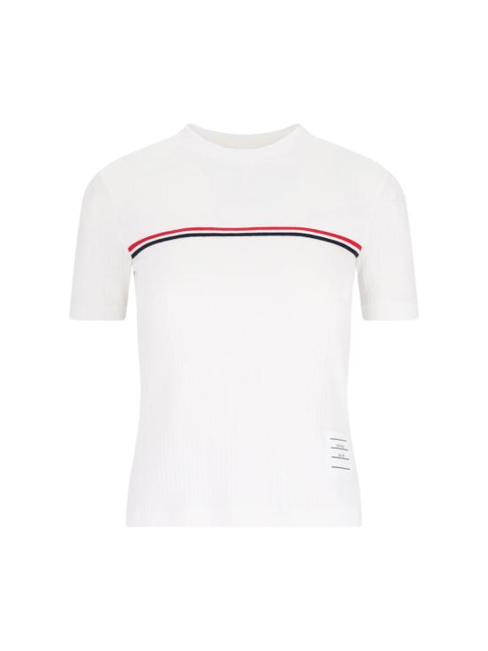  톰브라운 반팔 티셔츠 FJS143A J0066 100 White