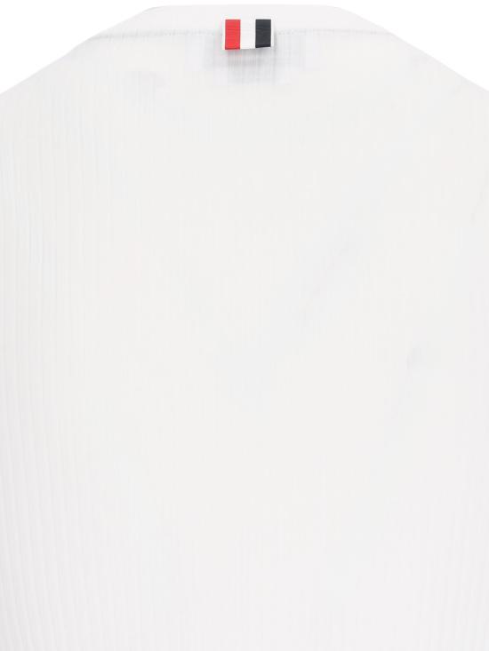  톰브라운 반팔 티셔츠 FJS143A J0066 100 White - THOM BROWNE