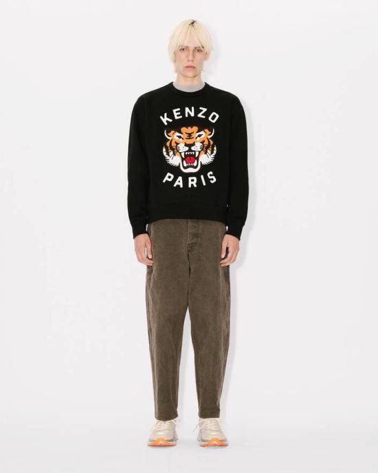 24FW 겐조 긴팔 티셔츠 FE68SW1064MF 99J - KENZO