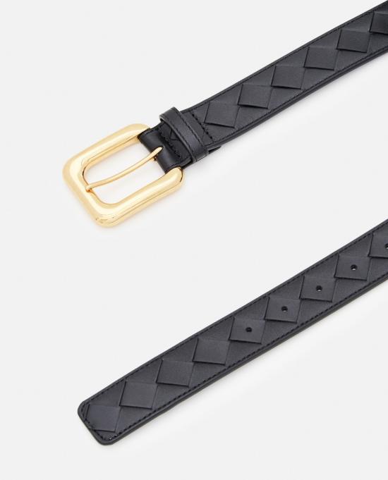  보테가베네타 레귤러 벨트 734910V2Q811019 Black - BOTTEGA VENETA