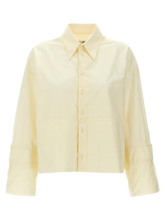 24FW MM6 메종마르지엘라 셔츠 S62DT0034S47294102 WHITE