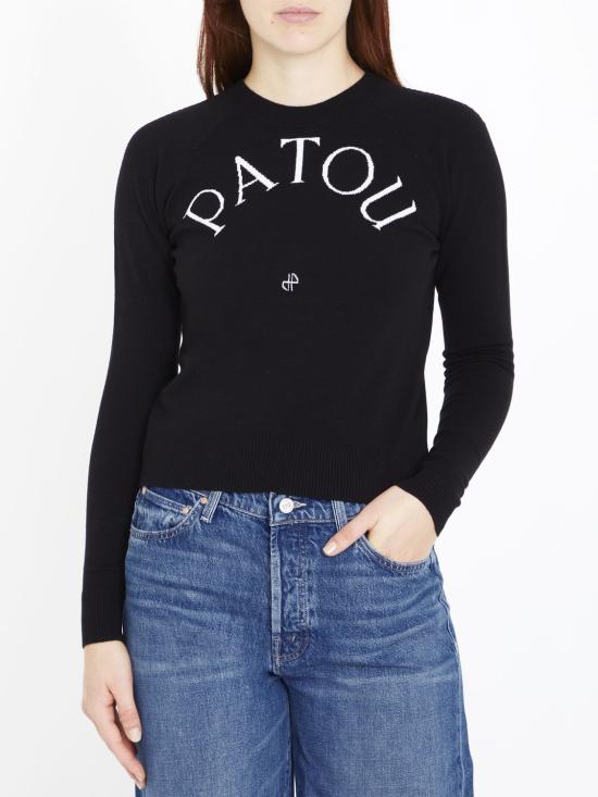 25SS 파투 긴팔 티셔츠 KN1108045 BLACK - PATOU
