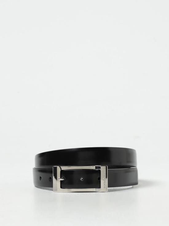 25FW 돌체앤가바나 가죽 벨트 BC4871AI935 80999 Black