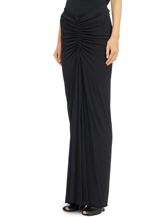 24FW 릭 오웬스 릴리즈 롱 스커트 ILI02D5312CVI09 Black - RICK OWENS