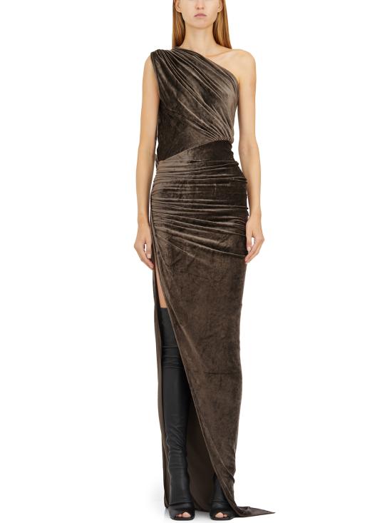 24FW 릭 오웬스 릴리즈 롱 원피스 ILI02D5505VST184 Brown