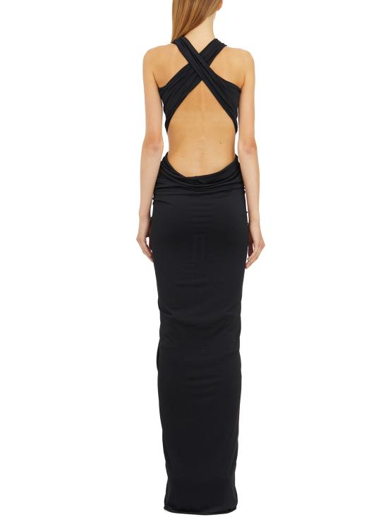 24FW 릭 오웬스 릴리즈 롱 원피스 ILI02D5500CVI09 Black - RICK OWENS