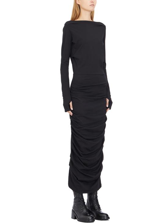 24FW 노스트라싼티시마 롱 원피스 I4WWOMA146 Black - NOSTRASANTISSIMA