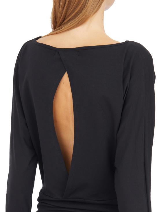 24FW 노스트라싼티시마 미디 원피스 I4WWOMA145 Black - NOSTRASANTISSIMA