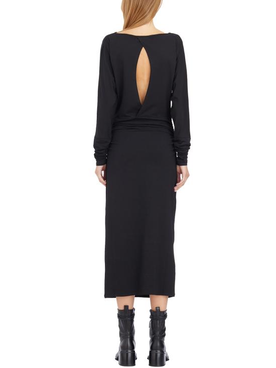 24FW 노스트라싼티시마 미디 원피스 I4WWOMA145 Black - NOSTRASANTISSIMA