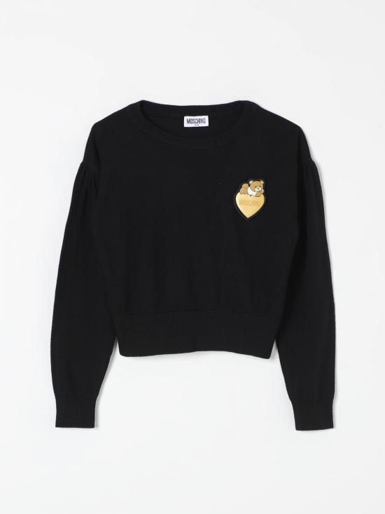 25FW [키즈] 모스키노 트레이닝 상의 HDW024LHE69 60100 Black