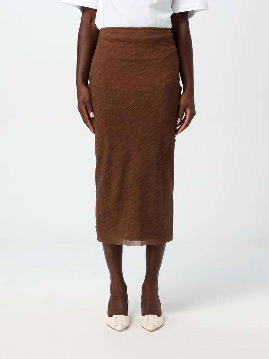 25FW 필로소피 롱 스커트 01155738 0095 Brown